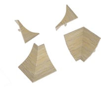 Комплект аксессуаров к LB 23 KORNER краш дуб выбеленный 20-23-4-M-6084