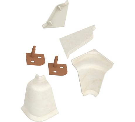 Комплект аксессуаров к LB 37 KORNER краш мрамор светлый 442 20-37-9-M-442