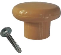 Мебельная ручка-кнопка Левша d34 бежевый У8-0935