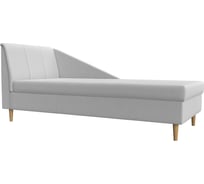 Кушетка Астер левая полностью экокожа белая Лига диванов 113397L