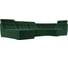 П-образный модульный диван Холидей Люкс полностью велюр зеленый Лига диванов 105581 2