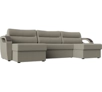 П-образный диван Форсайт полностью рогожка Корфу 02 Лига диванов 111735