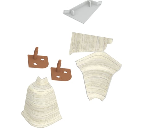 Комплект аксессуаров к LB 37 KORNER Краш дуб выбеленный 6084 20-37-9-M-6084