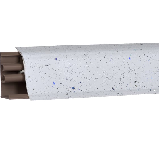 Плинтус для столешницы KORNER LB-381-6082 Искра белая глянец 3.0 м, ПВХ 20-381-0-6082 1