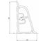 Плинтус для столешницы KORNER LB-381-6192 Артстоун бежевый 3.0 м, ПВХ 20-381-0-6192 2