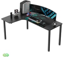 Письменный стол для компьютера EUREKA CD-L01L-60B, Black, угловой ERK-CD-L01L-60B-V4