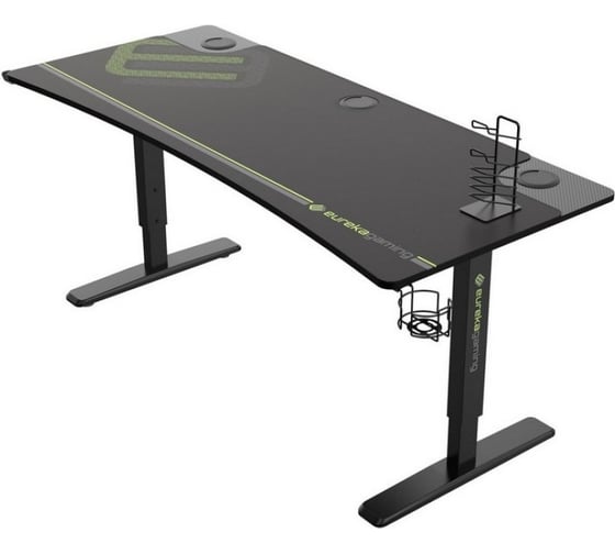 Стол для компьютера, для геймеров EUREKA IM63, Black, с регулировкой по высоте ERK-IM6301-BK