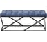 Банкетка GreenWeen ZUMA черный каркас, сидение шенилл цвет Steel Blue, каретная стяжка, 1100x400x450 GW-ZUMA-SBLUE-110B-K 2