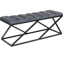 Банкетка GreenWeen ZUMA черный каркас, сидение шенилл цвет Steel Grey, Bulon, 1100x400x450 GW-ZUMA-SGREY-110B-BL