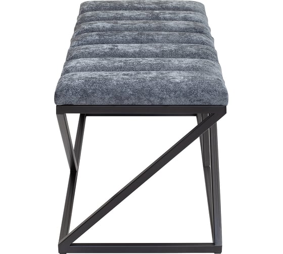 Банкетка GreenWeen ZUMA черный каркас, сидение шенилл цвет Steel Grey, Bulon, 1100x400x450 GW-ZUMA-SGREY-110B-BL
