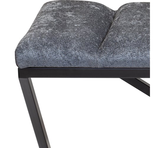 Банкетка GreenWeen ZUMA черный каркас, сидение шенилл цвет Steel Grey, Bulon, 1100x400x450 GW-ZUMA-SGREY-110B-BL