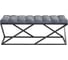Банкетка GreenWeen ZUMA черный каркас, сидение шенилл цвет Steel Grey, каретная стяжка, 1100x400x450 GW-ZUMA-SGREY-110B-K 4