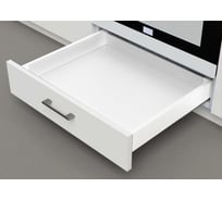 Выдвижной ящик GTV AXIS PRO L-450 мм, под духовку H-69 мм, белый PB-AXISPRO-KPL69-450-10