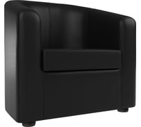 Кресло Лига диванов Норден полностью экокожа черная 109067