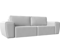 Прямой диван Лига диванов Беккер полностью экокожа белая 108538