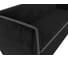 Прямой диван Лига диванов Бергамо 3-х местный полностью велюр черный, кант велюр серый 112097 5