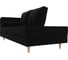 Кушетка Лига диванов Прайм левый полностью микровельвет черный 100884L 4