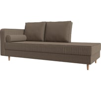 Кушетка Лига диванов Прайм левый полностью рогожка Корфу 03 100896L