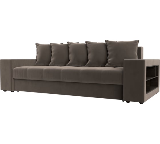 Прямой диван Лига диванов Дубай полки справа 110562R 1