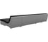 П-образный модульный диван Лига диванов Монреаль Long основа микровельвет черный, компаньон экокожа белая 111540 7