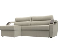 Угловой диван Лига диванов Форсайт левый полностью рогожка Корфу 02 111596L