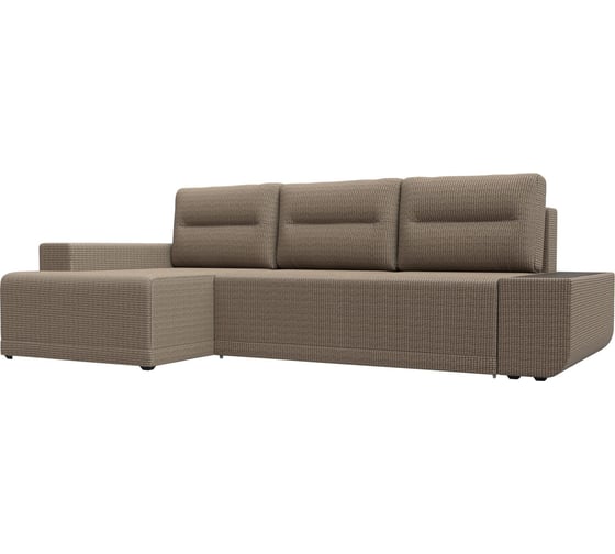 Угловой диван Лига диванов Чикаго левый полностью рогожка Корфу 03 110782L 1