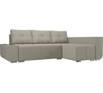 Угловой диван Лига диванов Амадэус Люкс правый полностью рогожка Корфу 02 109731