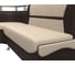 Кухонный угловой диван Лига диванов Сидней левый основа экокожа бежевая, компаньон экокожа коричневая 107388L 13