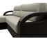 Угловой диван Лига диванов Форсайт левый основа рогожка Корфу 02, компаньон микровельвет коричневый 111598L 15