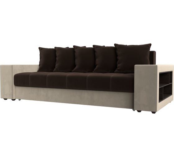 Прямой диван Лига диванов Дубай полки справа 110553R 1