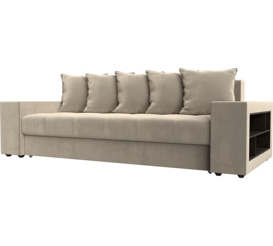 Прямой диван Лига диванов Дубай полки справа 110542R 1