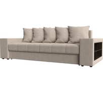 Прямой диван Лига диванов Дубай полки справа 110537R