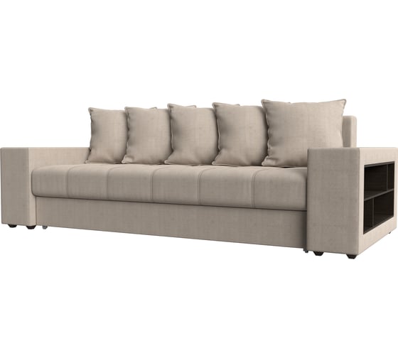 Прямой диван Лига диванов Дубай полки справа 110537R 1