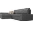 Угловой диван Лига диванов Версаль левый полностью рогожка серая, подушки рогожка СЕР/беж 29475L 4
