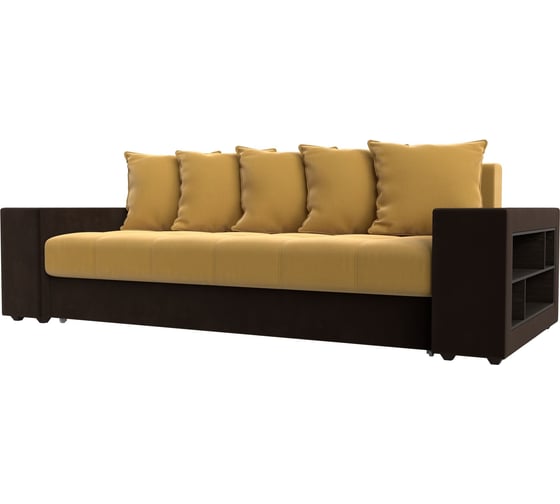 Прямой диван Лига диванов Дубай полки справа 110555R 1