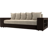 Прямой диван Лига диванов Дубай полки справа 110551R