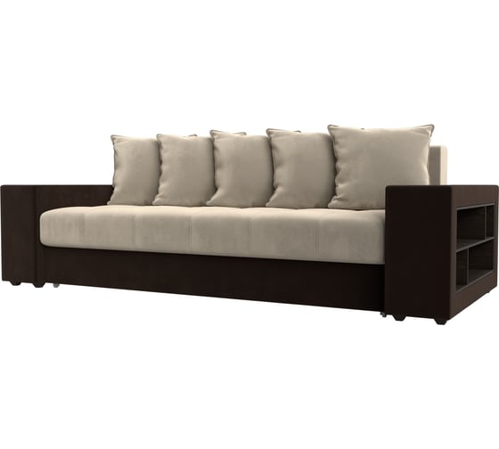 Прямой диван Лига диванов Дубай полки справа 110551R 1