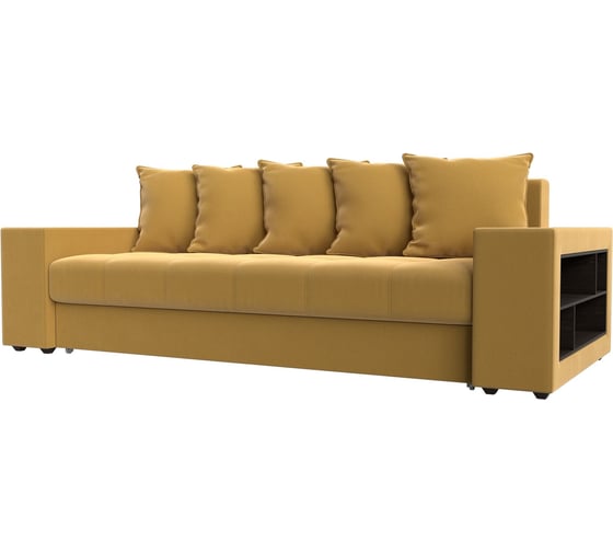 Прямой диван Лига диванов Дубай полки справа 110545R 1