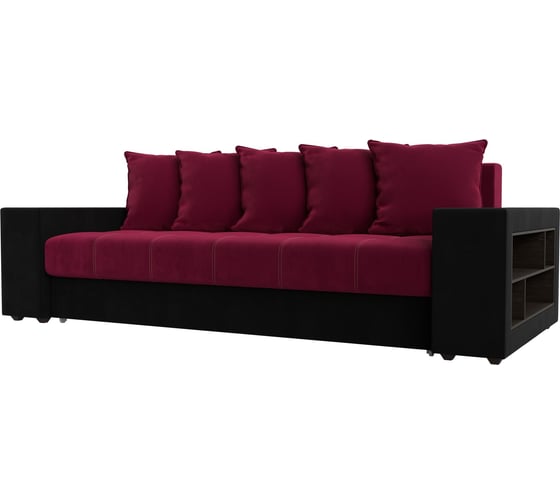 Прямой диван Лига диванов Дубай полки справа 110559R 1