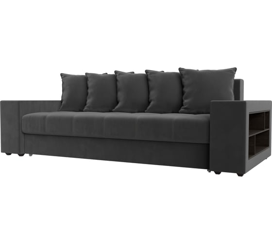 Прямой диван Лига диванов Дубай полки справа 110566R 1