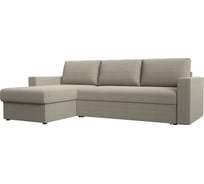 Угловой диван Лига диванов Траумберг левый полностью рогожка Корфу 02 108700L