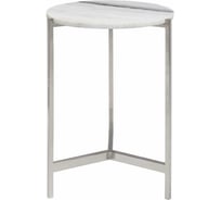 Кофейный столик GreenWeen ODRI, каркас нержавеющая сталь сталь, столешница мрамор, 600x425x425, GW-ODRI-NER-MRAM