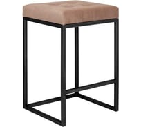 Полубарный стул GreenWeen SOHO черный каркас, сидение велюр цвет Mocco, 660x420x380, GW-SOHO-B-MOCCO