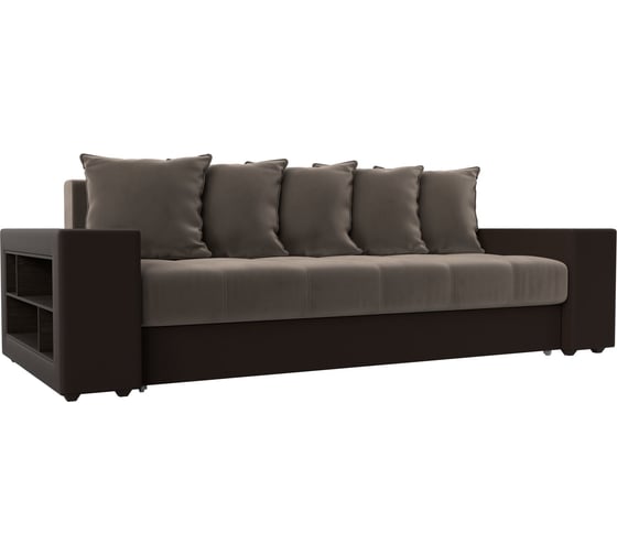 Прямой диван Лига диванов Дубай полки слева 110570 1