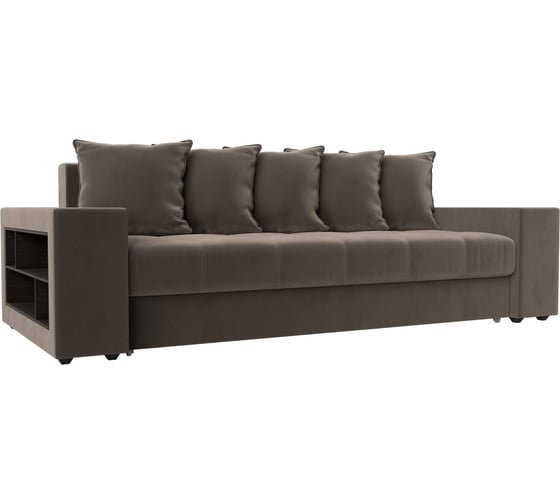 Прямой диван Лига диванов Дубай полки слева 110562 1