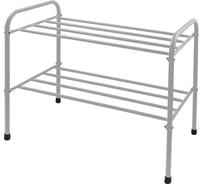 Этажерка для обуви InHome 650x320x485 мм, 2 полки, серый металлик INHSR5/3