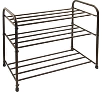 Этажерка для обуви InHome 650x320x485 мм, 3 полки, медный антик INHSR7/1