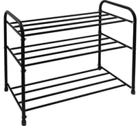 Этажерка для обуви InHome 650x320x485 мм, 3 полки, черный INHSR7/4