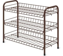 Этажерка для обуви InHome 660x280x520 мм, 3 полки, медный антик ЭТИ1/А  ЭТИ1/А
