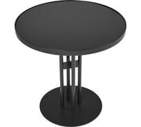 Кофейный столик Левша Votum 600x600, черный/стекло черное У8А-1020